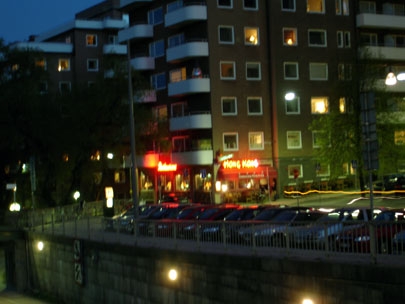 walking happily home from the chinese