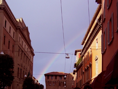 and sometimes  the rainbow brightens...