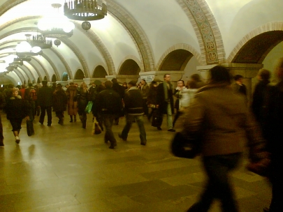 people, many people, many-many people in metro... and even more
