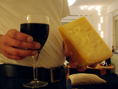 amarone and parmesan