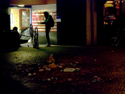 party traces, tire trouble