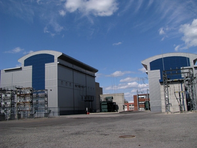 The areas connected by the rail lines...