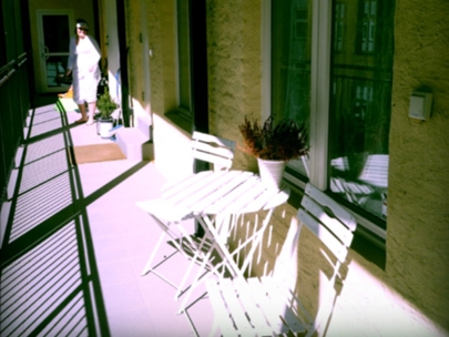 sunlit neighbourhood