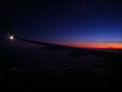 Yes, I can be more happy - flying home to see Big E!!!