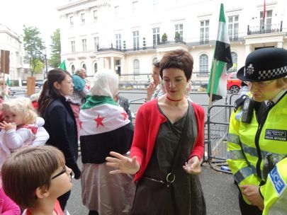 Civil and peaceful demonstration