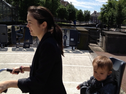 just biking in amsterdam