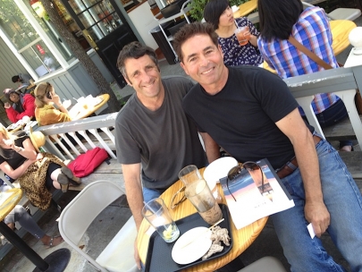 Meeting Eyal and Yochai at Caff� Strada