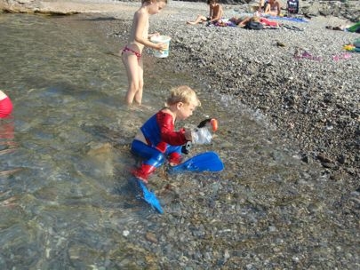 Spiderman out of the sea