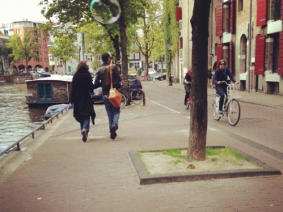 he left some bubbles that i picked up