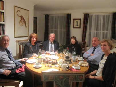 London, dinner at Stephen and Tia's place, with the Hammarskjoldcommission 