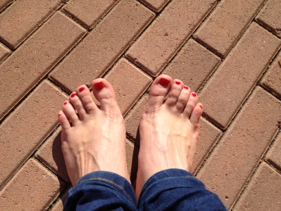 Come on Sun, my feet are ready for spring 