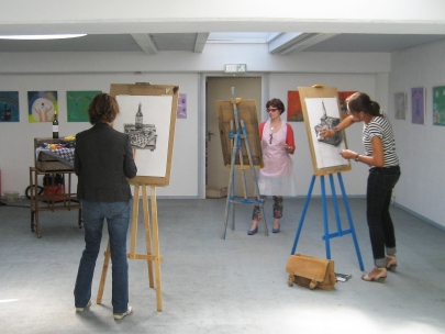 drawing with Dick Buitelaar